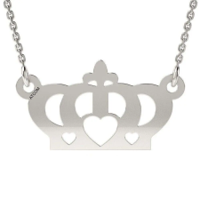 Atcom Jewelry Nyaklánc ezüst medál modellel Koszorú szívvel nyaklánc