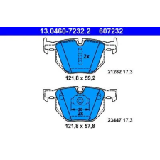 ATE fékbetétkészlet, tárcsafék 13.0460-7232.2 autóalkatrész