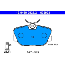 ATE fékbetétkészlet, tárcsafék ATE 13.0460-2923.2 autóalkatrész