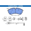 ATE fékbetétkészlet, tárcsafék ATE 13.0470-3704.2