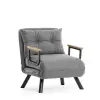  Atelier Del Sofa 1 személyes kanapéágy világosszürke Sando Single - világosszürke