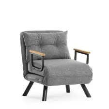 Atelier Del Sofa 1 személyes kanapéágy világosszürke Sando Single - világosszürke bútor