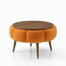  Atelier Del Sofa dohányzóasztal narancssárga dió Papatya 60 - narancs, dió bútor
