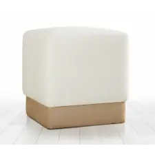  Atelier Del Sofa Pouffe Cream Borgot - Cream bútor
