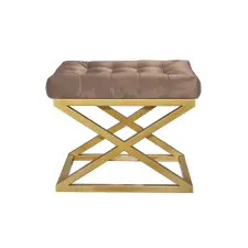  Atelier Del Sofa Pouffe Gold Brown Capraz - Arany, Barna bútor