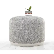  Atelier Del Sofa Pouffe Grey Cedre - szürke bútor