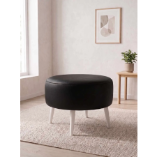  Atelier Del Sofa Puff Fekete Az-Ovl-02-Byz - Fekete bútor