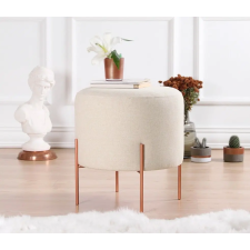  Atelier Del Sofa Puff krém-réz 46 - Krém bútor