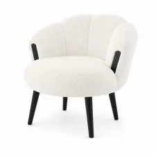  Atelier Del Sofa Wing fotel Black Star - fehér, fekete bútor