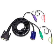 ATEN 2L-1703P 3m PS/2 KVM Cable with Audio kábel és adapter