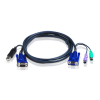 ATEN 2L-5503UP 3m USB KVM Cable with built-in PS2 to USB Converter