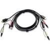 ATEN 2L-7D02U KVM kábel Fekete 1,8 M (2L-7D02UH)