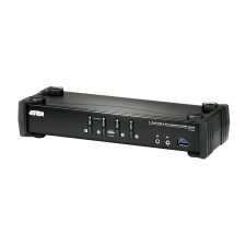ATEN CS1924-AT-G 2PC USB DisplayPort 4K + Audio KVM Switch hub és switch