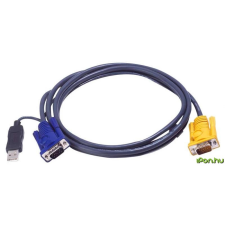 ATEN KVM Console kábel USB 6m /2L-5206UP/ kábel és adapter