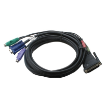 ATEN KVM Kábel CS428-hoz PS/2 3.0m kábel és adapter
