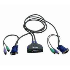 ATEN KVM switch 2PC PS/2 VGA kábel 0,9 m (CS62S) kábel és adapter