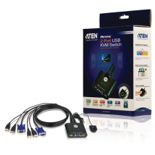 ATEN KVM Switch 2PC USB CS22U+Kábel hub és switch