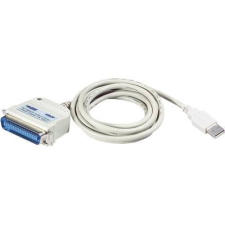 ATEN USB 2.0 adapter kábel, 1 x Centronics dugó - 1 x USB 2.0 dugó A, fehér, ATEN kábel és adapter