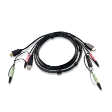 ATEN USB HDMI KVM Cable with Audio 1,8m Black kábel és adapter