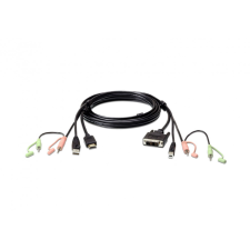 ATEN USB HDMI to DVI-D KVM Cable with Audio 1,8m Black kábel és adapter