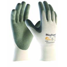 ATG Kesztyű ATG (34-800) Maxifoam tenyér mártott nitril hab white/green 09