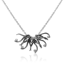  Athina Oxidált Ezüst Medál Nyaklánc - 3x5,5cm nyaklánc