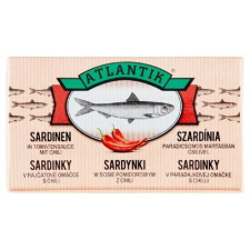Atlantik paradicsomos chilis szardínia 125 g konzerv