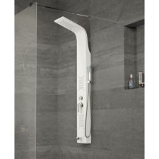 Atlantis Merin WHITE zuhanypanel, rozsdamentes acél ZPB-83 csaptelep