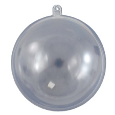  Átlátszó műanyag / akril gömb 8cm dekorálható tárgy