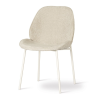 Atreve TREND Kárpitozott Szék Bézs Szövet Fehér Lábakkal