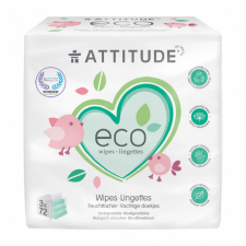 Attitude 3x ATTITUDE Vlhčené ubrousky bez vůně 72 ks törlőkendő