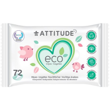 Attitude Illatmentes nedves törlőkendő babák számára (72 db) pelenka
