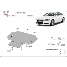  Audi A6-4G, 2011-2018 - Váltóvédő lemez autóalkatrész
