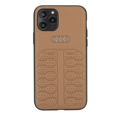 Audi Apple iPhone 12 Mini Audi hátlap - Barna tok és táska