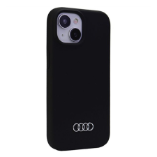 Audi Apple iPhone 14 Plus / 15 Plus szilikon tok, fekete tok és táska