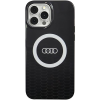 Audi AU-IMLMIP13PM-Q5/D2-BK IML Big Logo MagSafe-kompatibilis keménytok iPhone 13 Pro Max - fekete