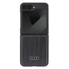 Audi AU-TPUPCFlip6-Q5/D1-BK Synthetic Leather MagSafe keménytok Samsung Galaxy Z Flip6 F741 - fekete