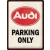 Audi AUDI Parking Only - Fémtábla