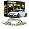  AUDI LED izzó készlet belső világításhoz A3 A4 A5 A6 A7 A3 S3 RS3 8P-12db