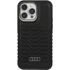 Audi Műbőr MagSafe Keménytok iPhone 14 Pro Max - Fekete (AUDI000106) tok és táska
