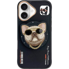 Audi Nimmy Glasses Cool Dog MagSafe-Kompatibilis Tok iPhone 16 - Fekete (NIM000109) tok és táska