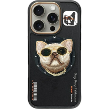 Audi Nimmy Glasses Cool Dog MagSafe-Kompatibilis Tok iPhone 16 Pro - Fekete (NIM000110) tok és táska
