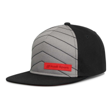Audi Sport Snapback baseball sapka "Flatbrim" 2022 fekete-szürke férfi sapka