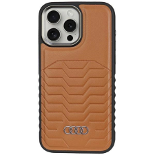 Audi Synthetic Leather Case MagSafe kompatibilis tok iPhone 14 Pro Max - barna tok és táska