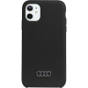 Audi Szilikon Tok iPhone 11 6.1" Fekete Keménytok (AU-LSRIP11-Q3/D1-BK)