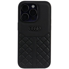 Audi valódi bőr iPhone 14 Pro 6.1&quot; fekete keménytok AU-TPUPPCIP14P-Q8/D1-BK tok és táska