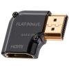 Audioquest HDM90NUL HDMI Type A aljzat - Type A aljzat aranyozott csatlakozós 90 fokos adapter (HDM90NUL)