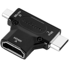 Audioquest HDMI Micro HDMI + Mini HDMI Átalakító Fekete 3cm HDMACDAD kábel és adapter