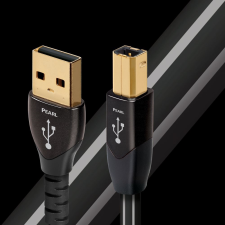 Audioquest Pearl USB 2.0-A apa - USB-B apa Összekötő kábel 5m - Fekete (USBPEA05) kábel és adapter