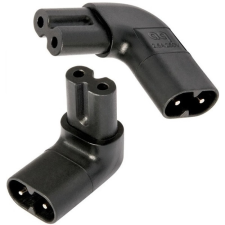 Audioquest Piskóta Tápkábel Fekete 3cm IEC90C7 kábel és adapter
